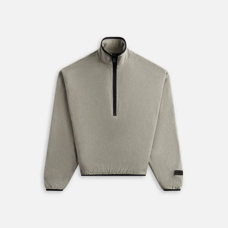 adidas x Fear of God Athletics Suede Fleece 1/2 Zip / Black
