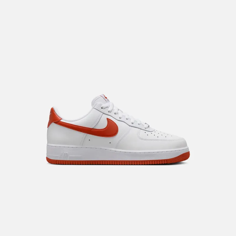 Nike Air Force 1 '07 - White / Dragon Red / White sold by Kith