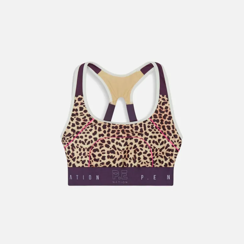 P.E Nation Del Mar Sports Bra - Animal Print sold by Kith