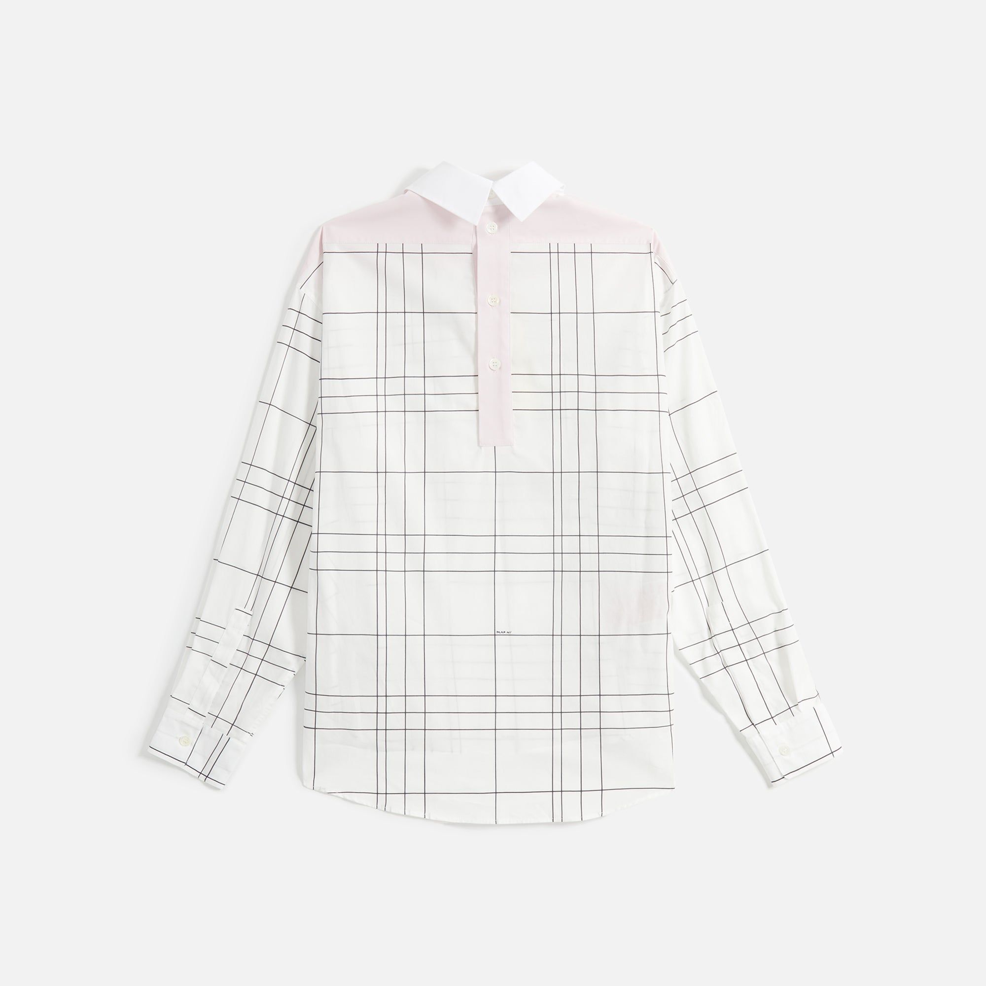 Marni Thin Check Poplin Top - Stone White sold by Kith product image thumbnail 2