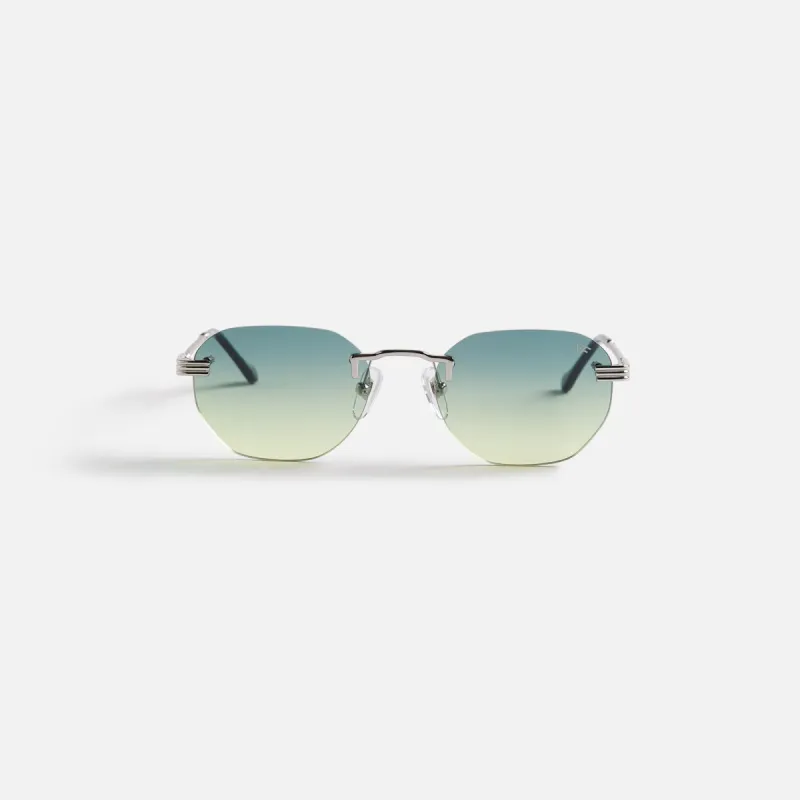 Vintage Frames Detroit Player Drill Mount 24Kt White Gold - Green / Yellow sold by Kith