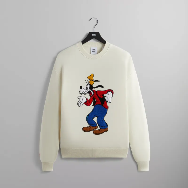 Disney | Kith for Mickey & Friends Astonished Goofy Vintage Crewneck - Sandrift sold by Kith