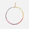 Crystal Haze Baguette Chakra Necklace - Multi sold by Kith