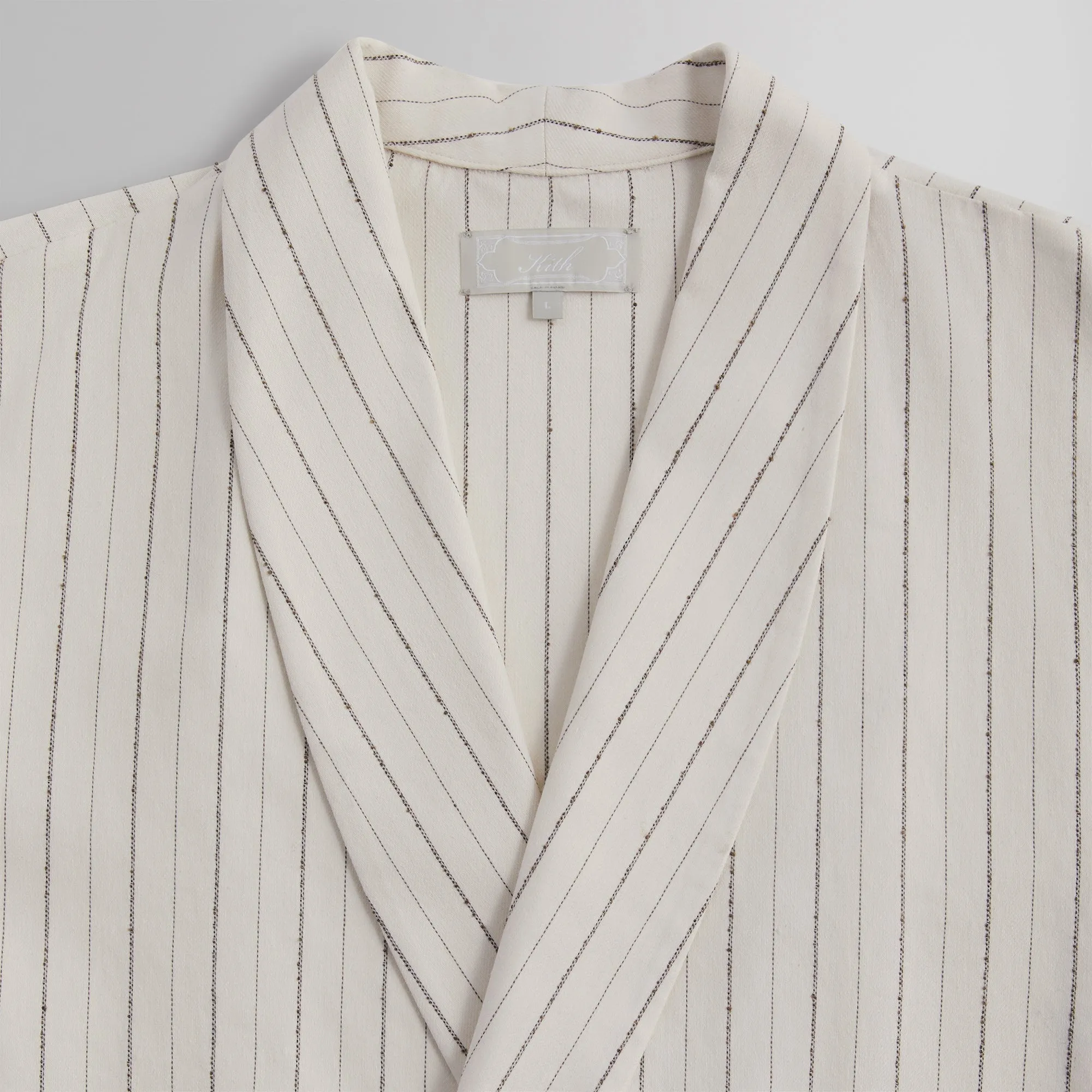 Kith Striped Twill Thompson Crossover Shirt - Sandrift PH sold by Kith product image thumbnail 3