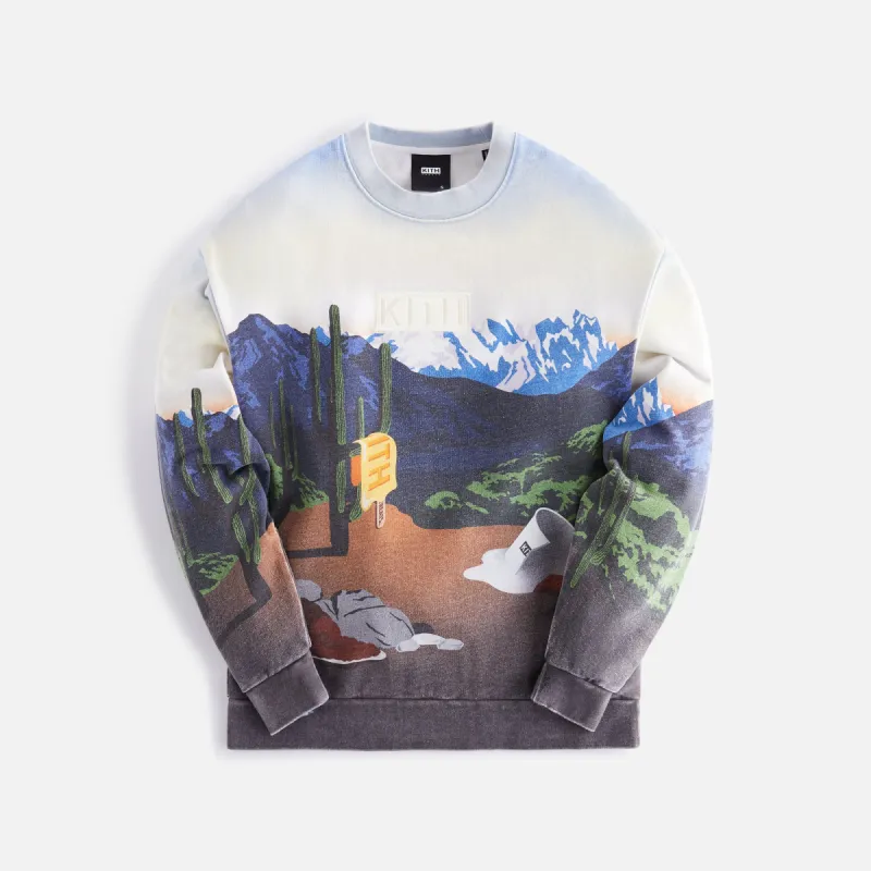 Kith Treats Desert Sunrise Nelson Crewneck - Helium | Parallel