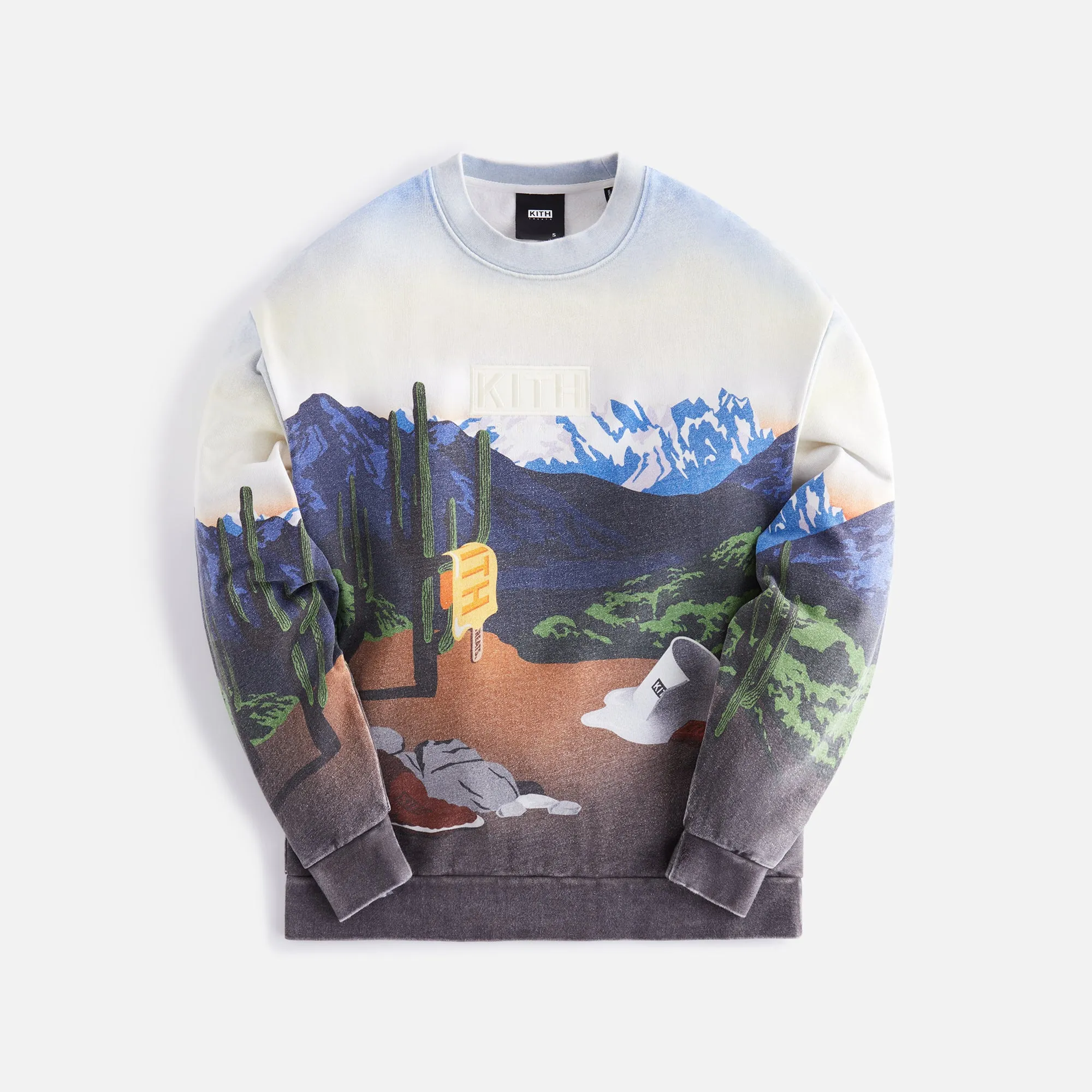 Kith Treats Desert Sunrise Nelson Crewneck - Helium | Parallel