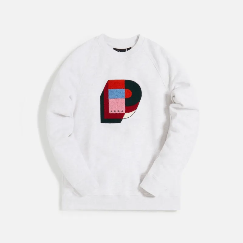 by Parra Building Block Logo Crew Neck Sweatshirt - Ash Grey sold by Kith