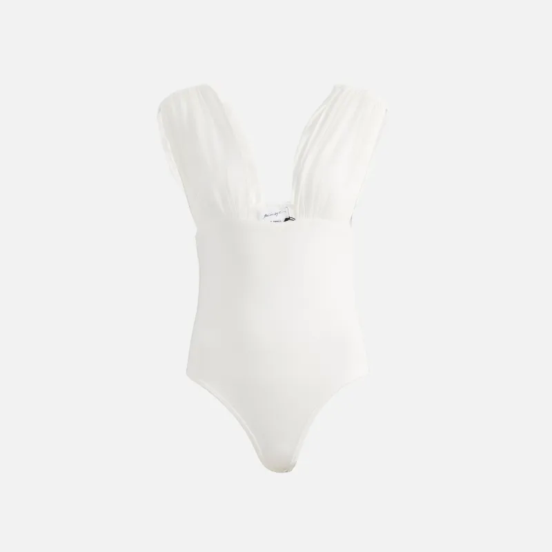 The Line by K Mio Bodysuit - White sold by Kith