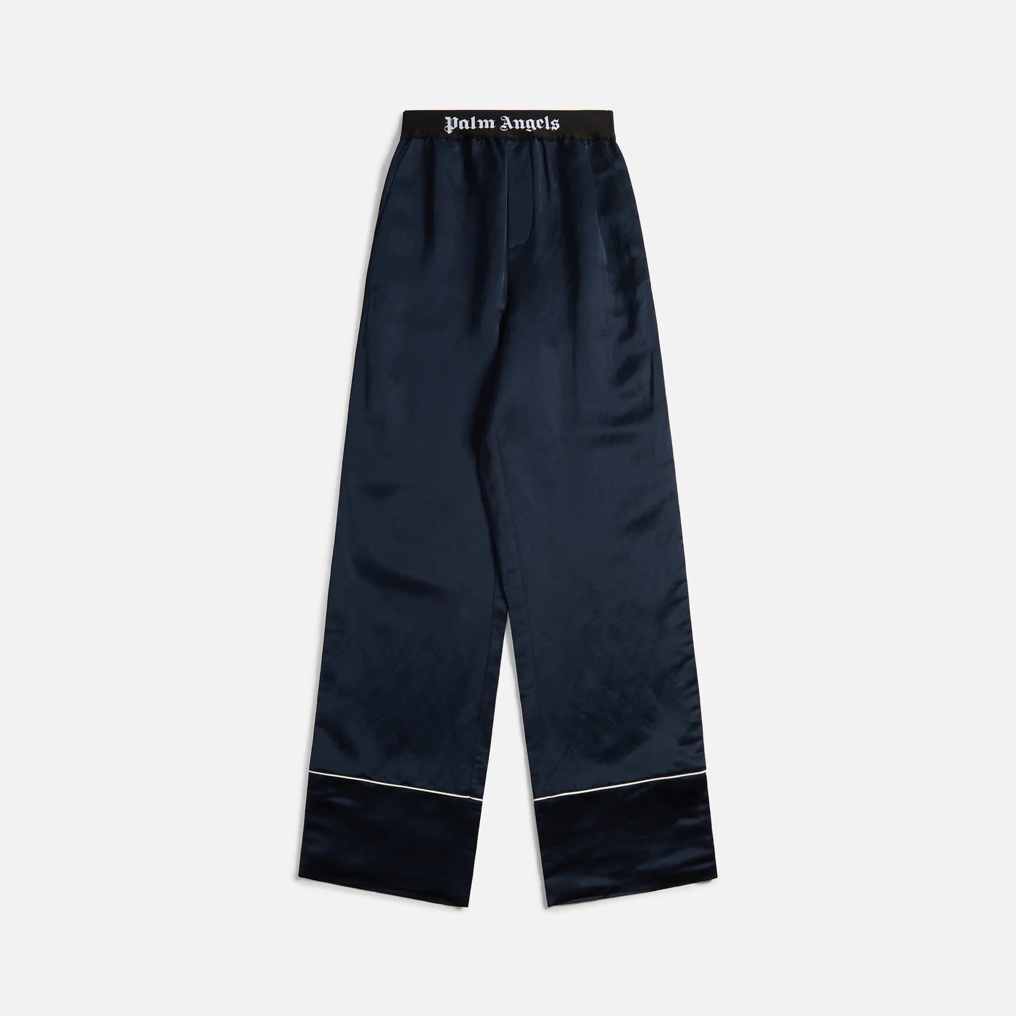 Palm Angels Logo-Jacquard Piped Pajama Pants - Navy sold by Kith