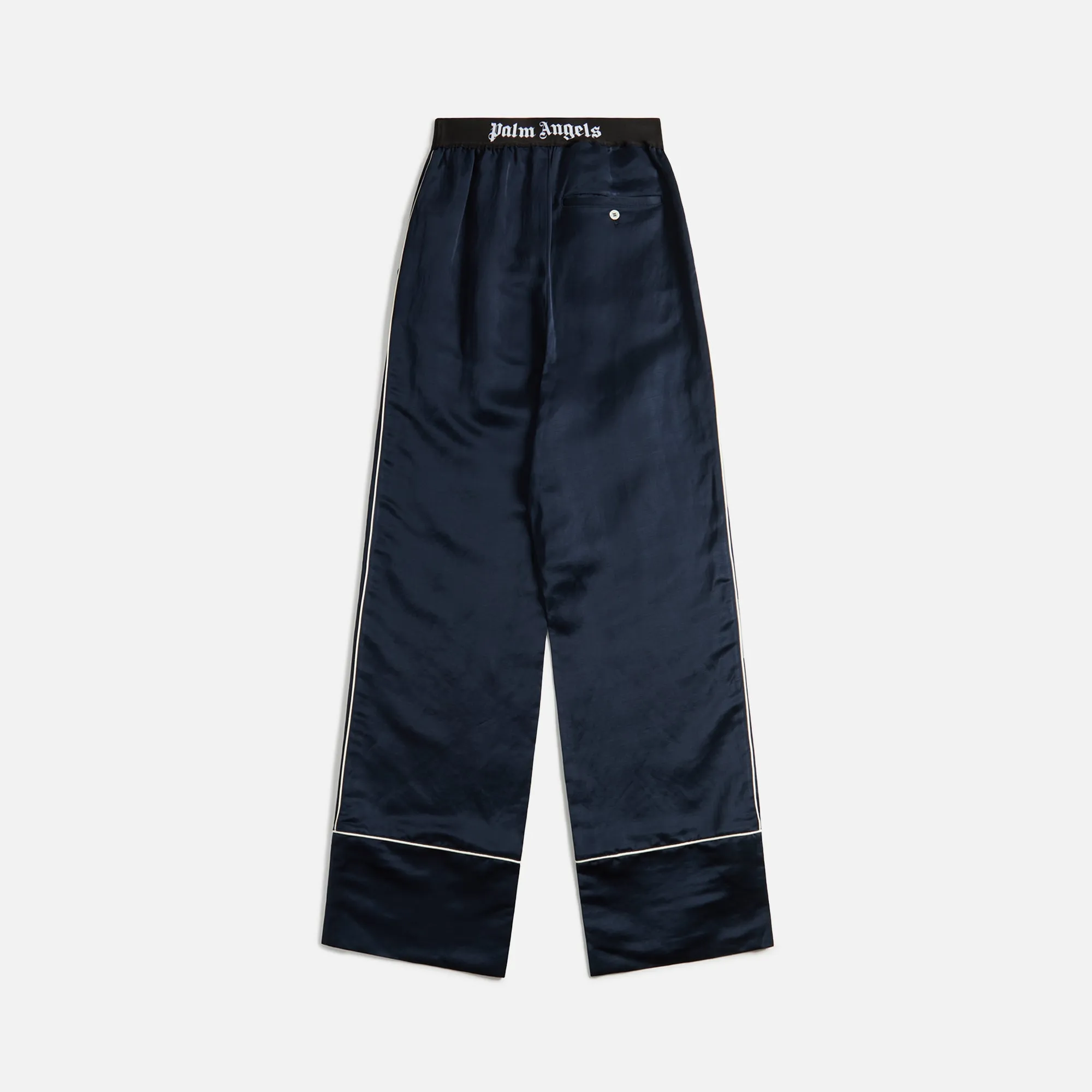 Palm Angels Logo-Jacquard Piped Pajama Pants - Navy sold by Kith product image thumbnail 2