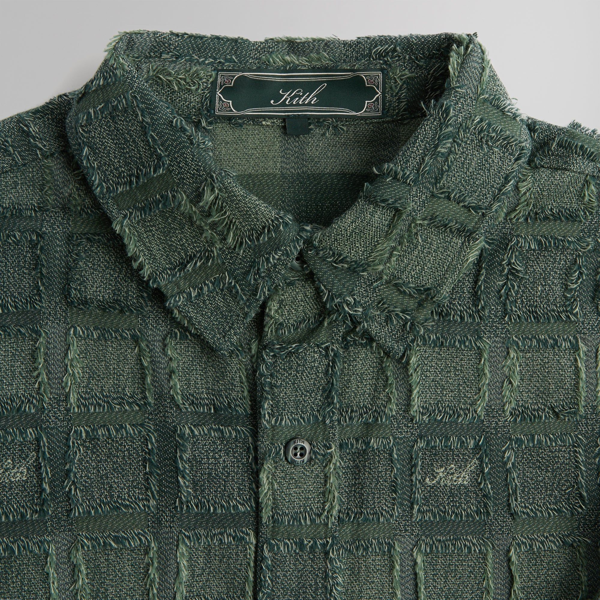 Kith Fils Coupe Check L/S Boxy Collared Overshirt - Stadium PH sold by Kith product image thumbnail 3