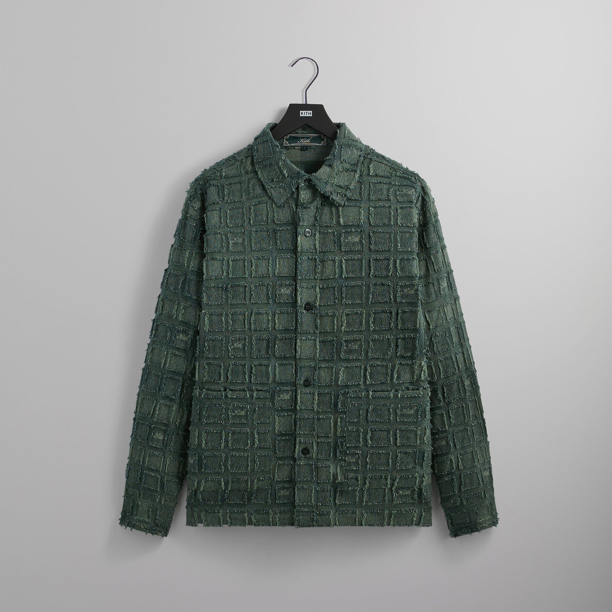 Kith Fils Coupe Check L/S Boxy Collared Overshirt - Stadium PH sold by Kith