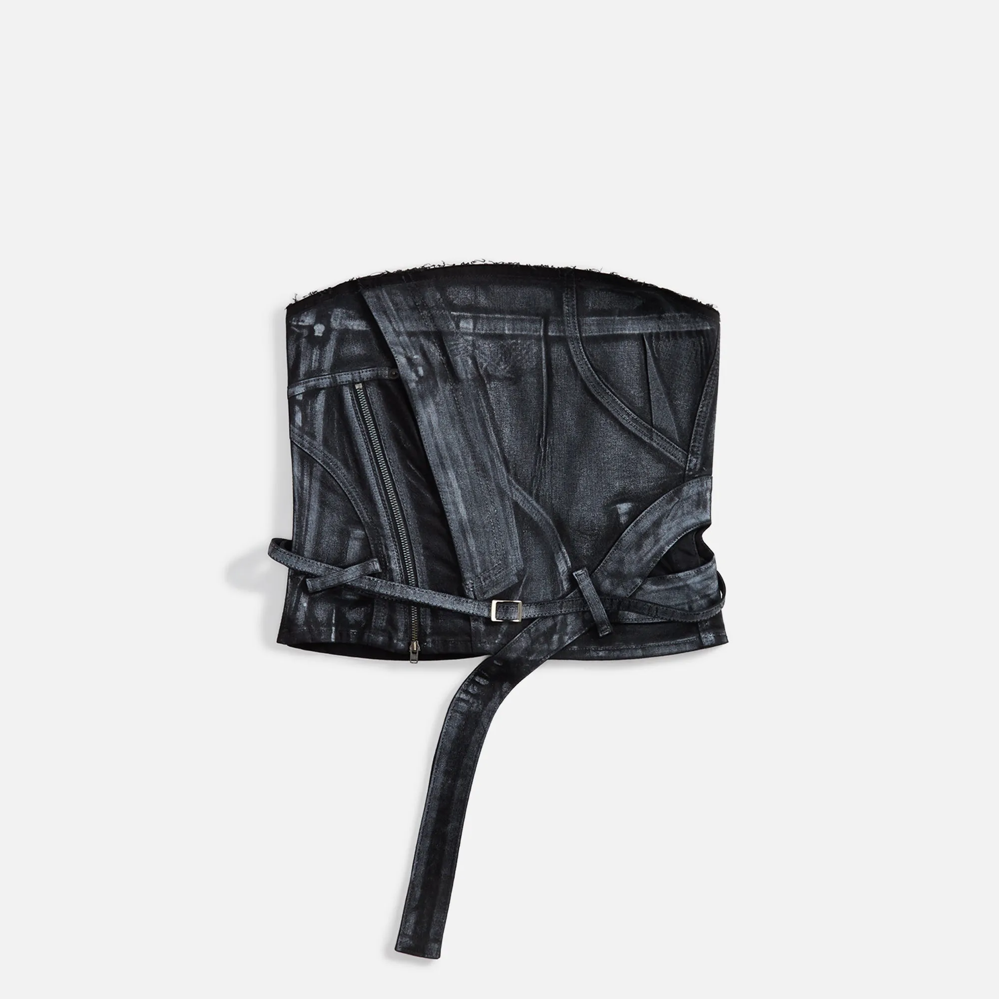 Ottolinger Denim Tube Top - Black / White sold by Kith