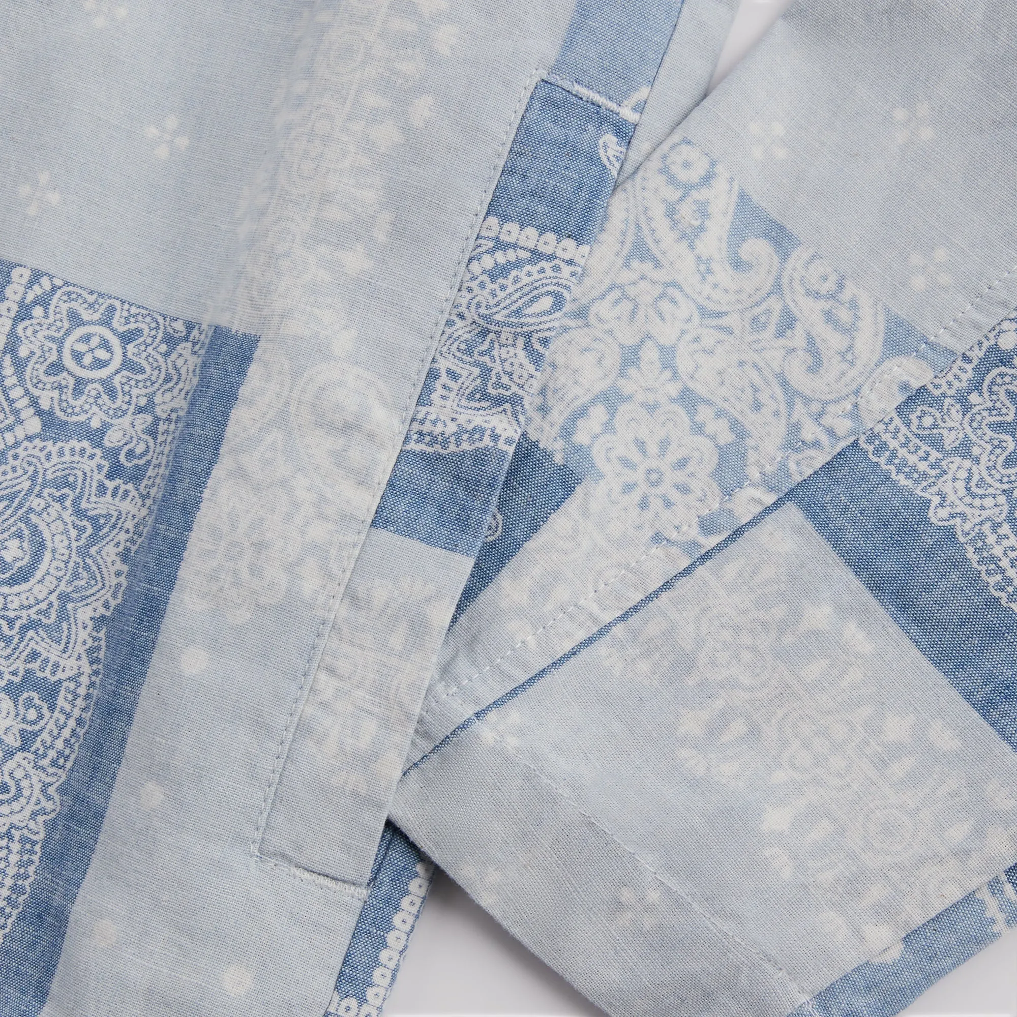 Kith Washed Paisley Coaches Jacket - Light Indigo PH sold by Kith product image thumbnail 4