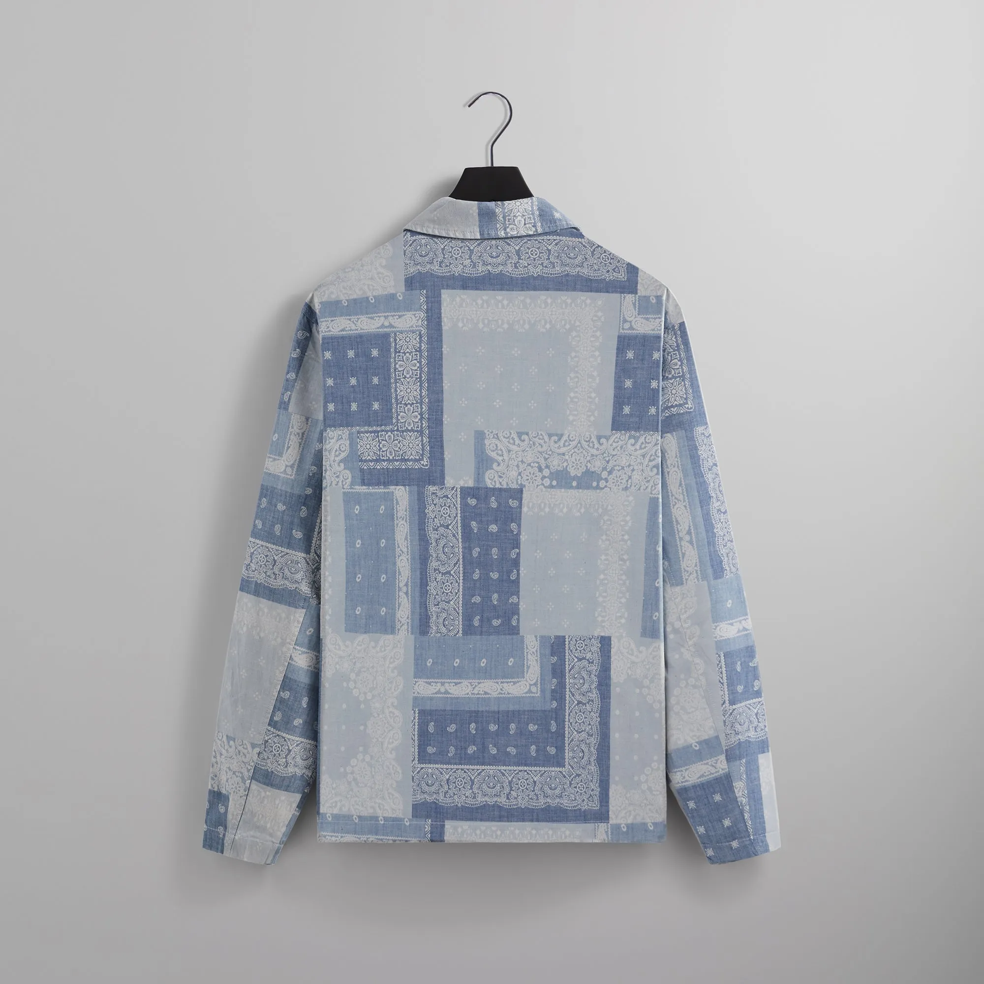 Kith Washed Paisley Coaches Jacket - Light Indigo PH sold by Kith product image thumbnail 2