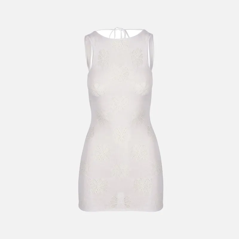 Asta Resort Verona Mini Dress - Venetian White sold by Kith