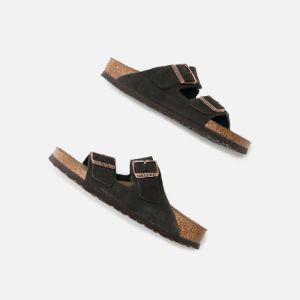 Birkenstock WMNS Arizona Soft Footbed Suede Sandals - Mocha sold by Kith