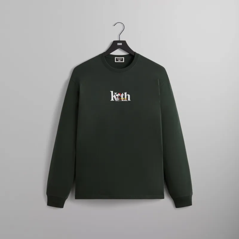 Kith for Peanuts Serif Long Sleeve Tee - Stadium sold by Kith