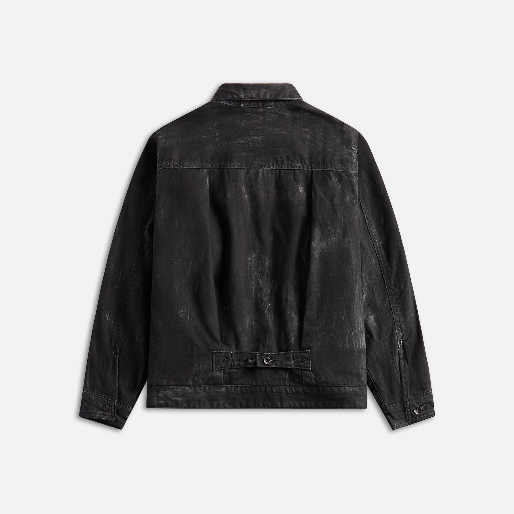 Engineered Garments Trucker Jacket Black Cotton Distressed Print - Black sold by Kith product image thumbnail 2