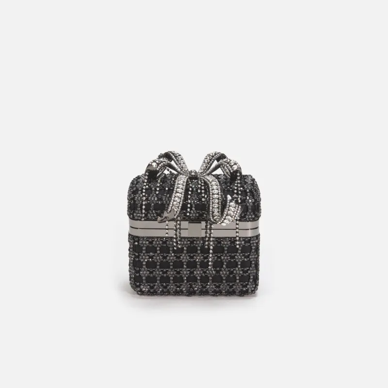 Self-Portrait Crystal Vanity Case - Black sold by Kith