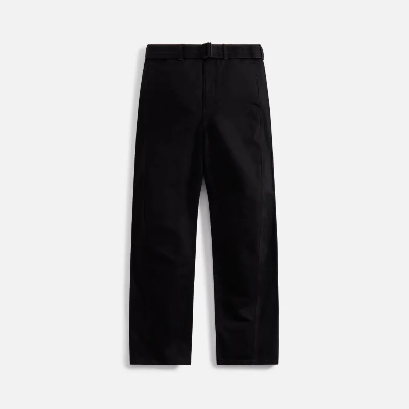 Lemaire Twisted Belted Pants - Black sold by Kith