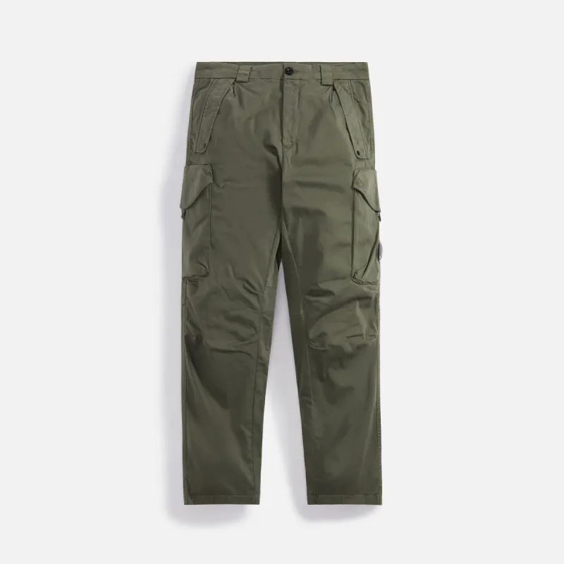 CP Company Stretch Sateen Loose Fit Cargo Pants - Green sold by Kith