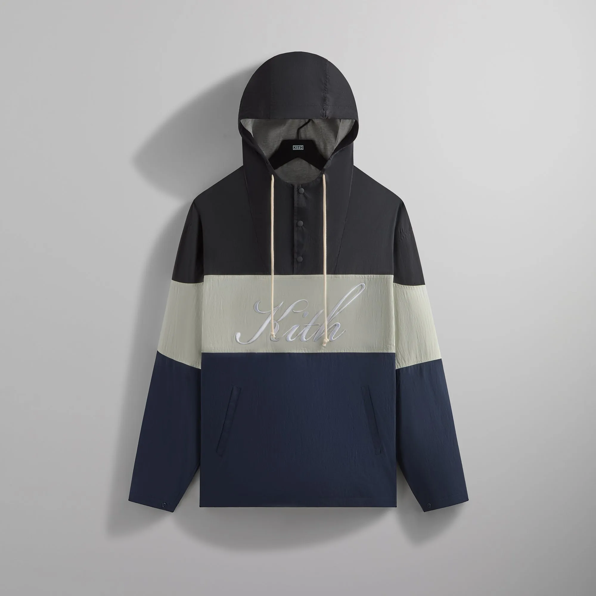 Kith Paper Nylon Caleb Anorak - Black sold by Kith