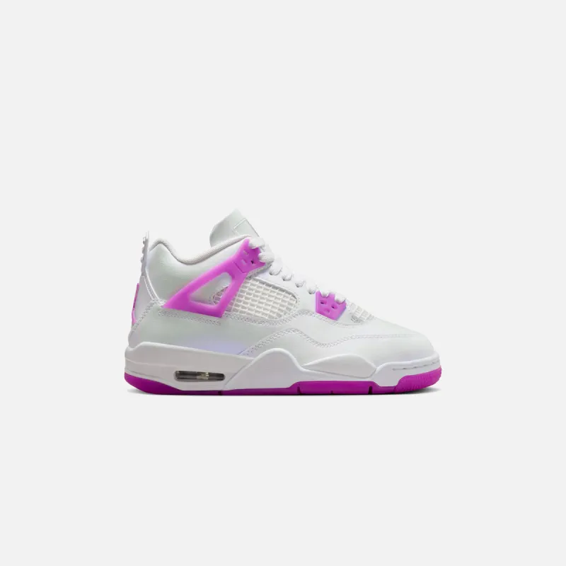 Jordan GS Air Jordan 4 Retro - White / Hyper Violet sold by Kith