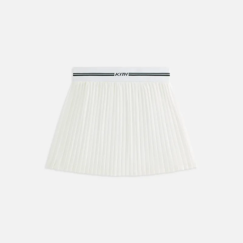 Kith Women Amaya Active Pleated Skirt - White sold by Kith