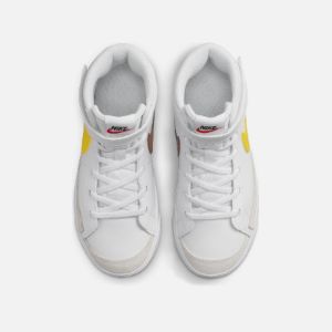 Nike Blazer Mid 77 - White / Pecan / Vivid Sulphur sold by Kith