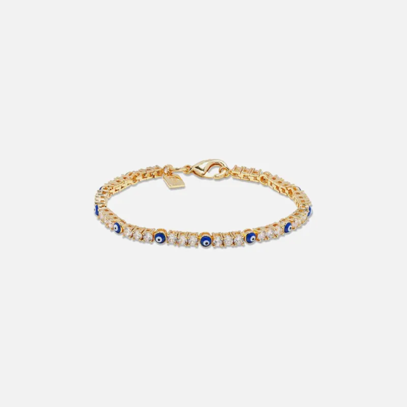 Crystal Haze Serena Bracelet x Evil Eye - Blue sold by Kith