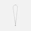 Emanuele Bicocchi Crest + Crystal Necklace - Silver sold by Kith