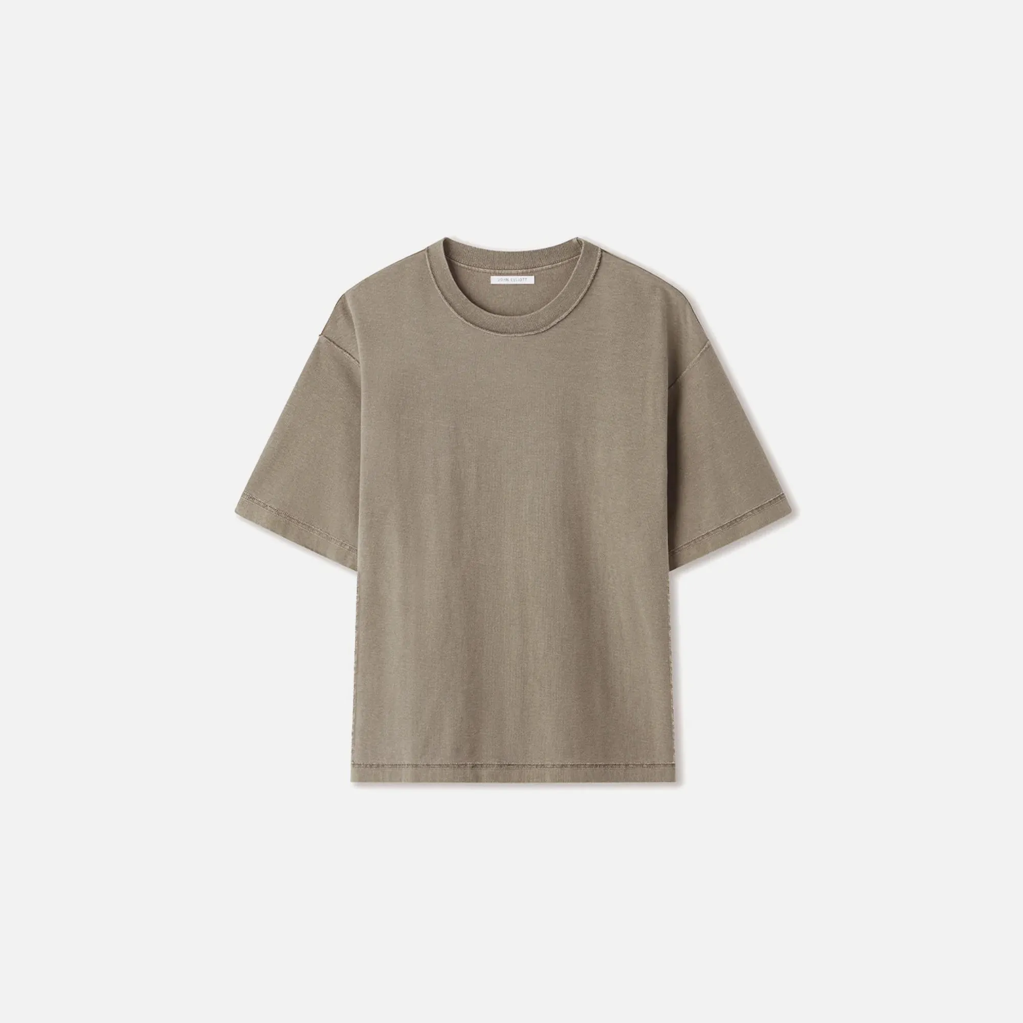 John Elliott Reverse Cropped Tee - Washed Oak sold by Kith