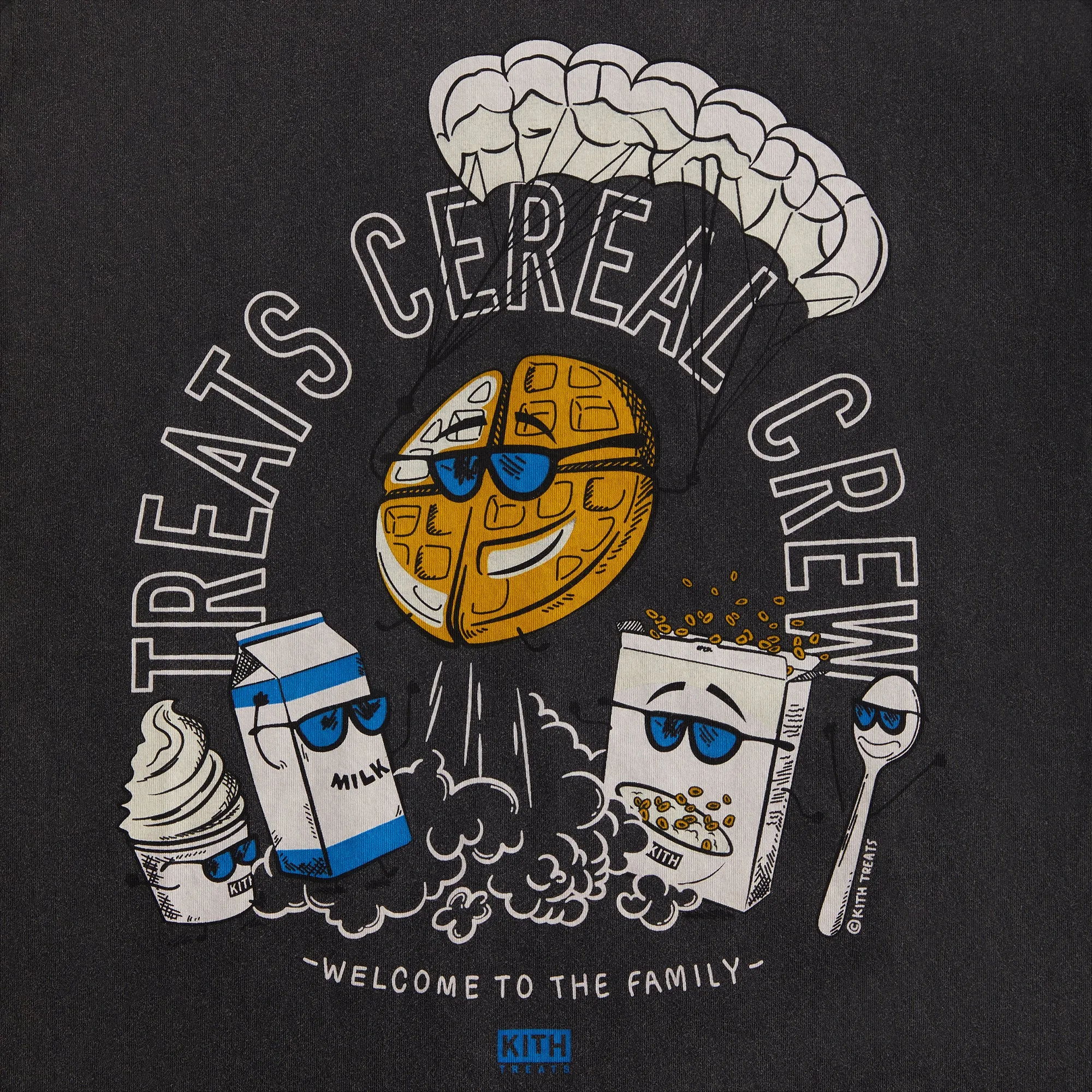 Kith Treats Cereal Crew Vintage Tee - Black sold by Kith product image thumbnail 3