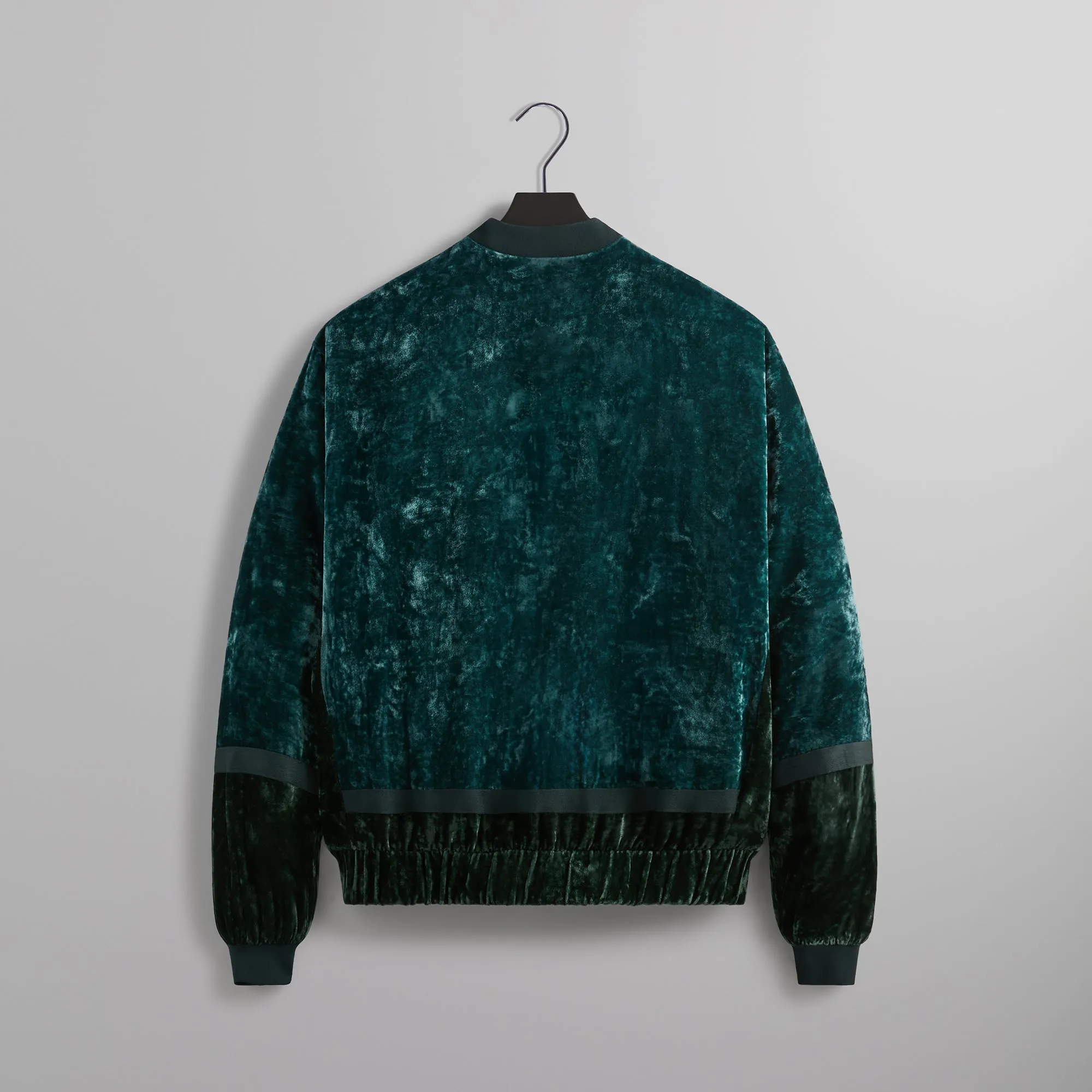 &Kin Crushed Velvet Silas Bomber Jacket - Algae sold by Kith product image thumbnail 3