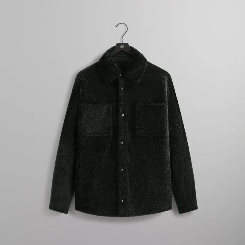 Kith Shearling Apollo Shirt - Algae sold by Kith