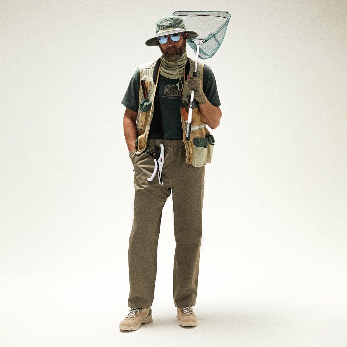 Kith for Columbia PFG Storm Bib Pant - Pebble sold by Kith product image thumbnail 2