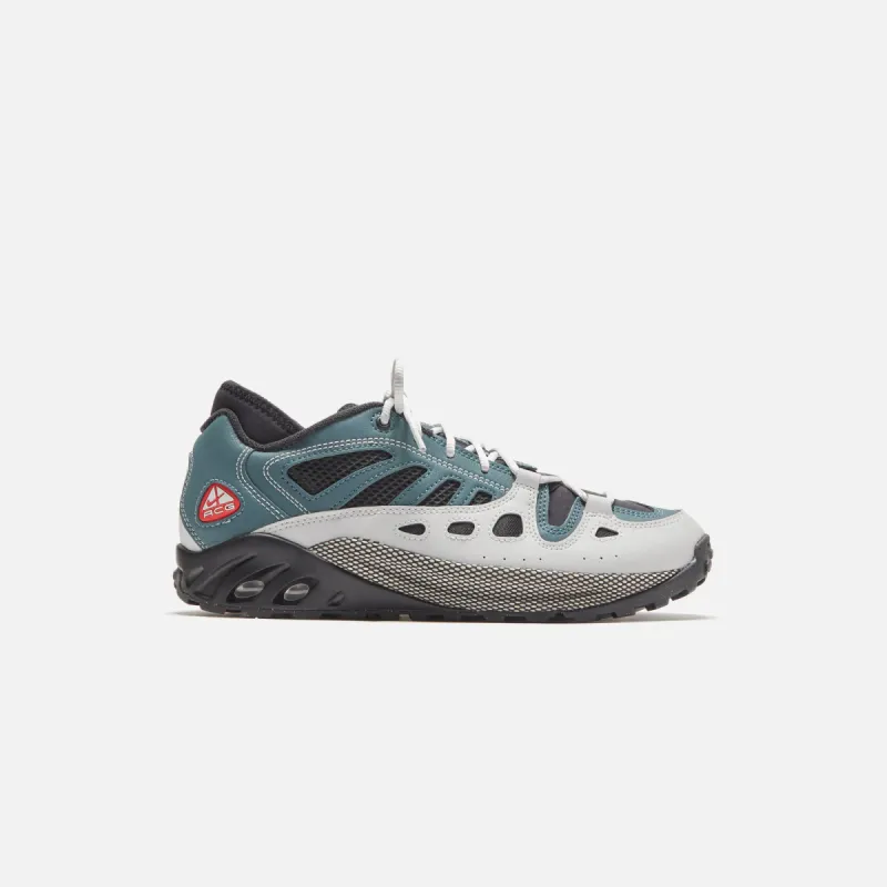 Nike ACG Air Exploraid - Ash Green / Black / Neutral Grey / Varsity Red sold by Kith