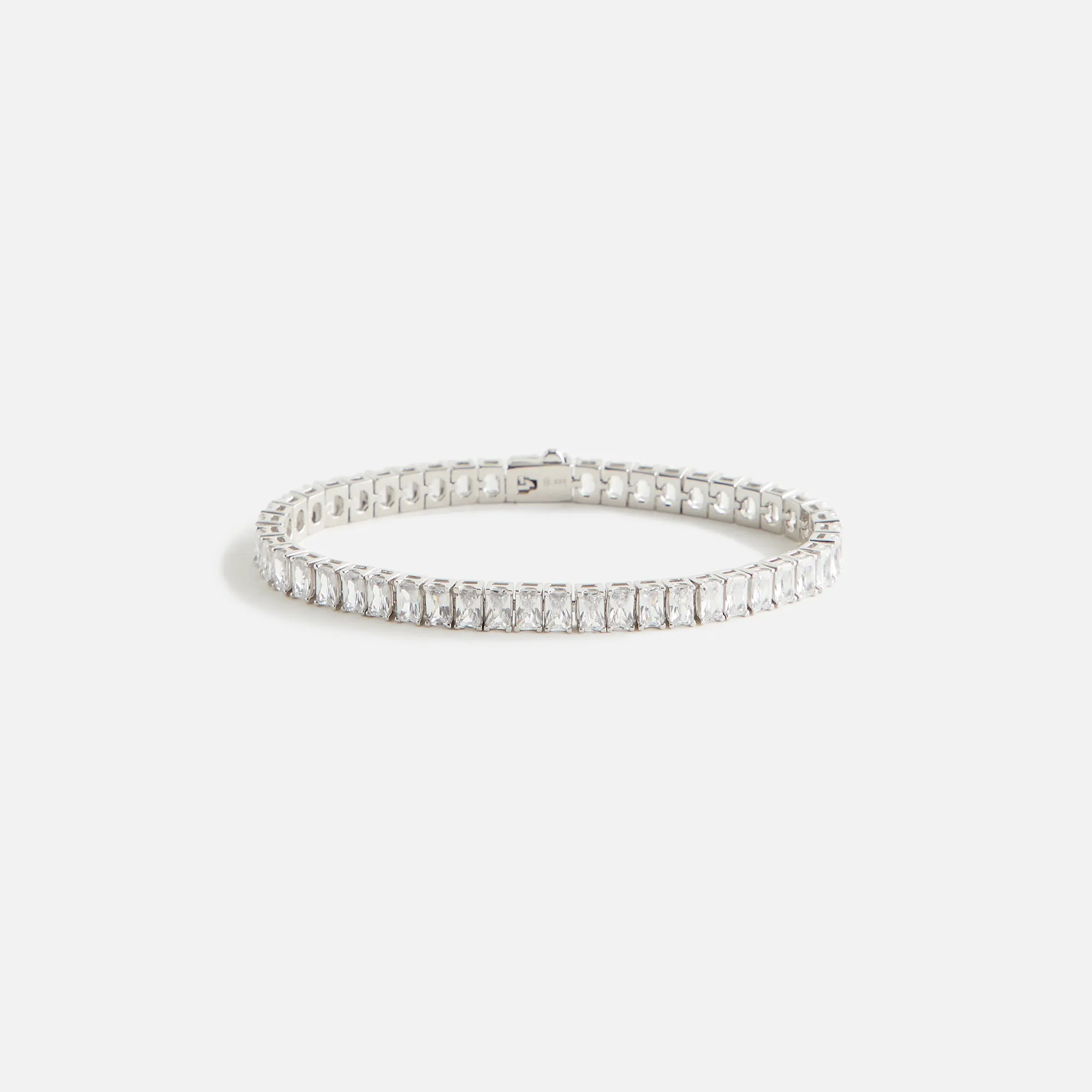 Hatton Labs Emerald Tennis Bracelet - Silver / Green sold by Kith