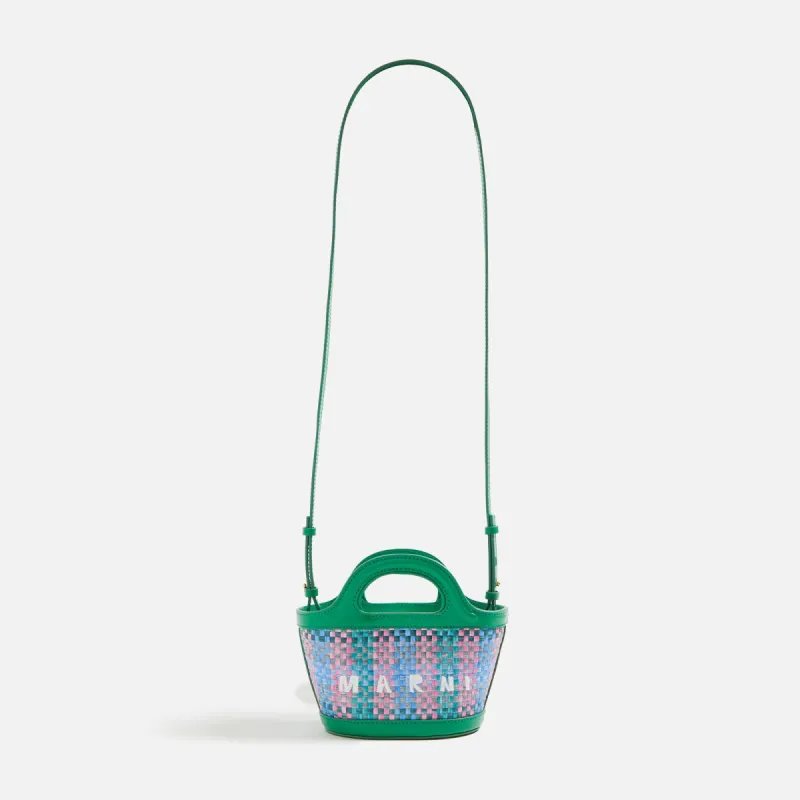Marni Tropicalia Micro Raffia Bag - Light Pink sold by Kith