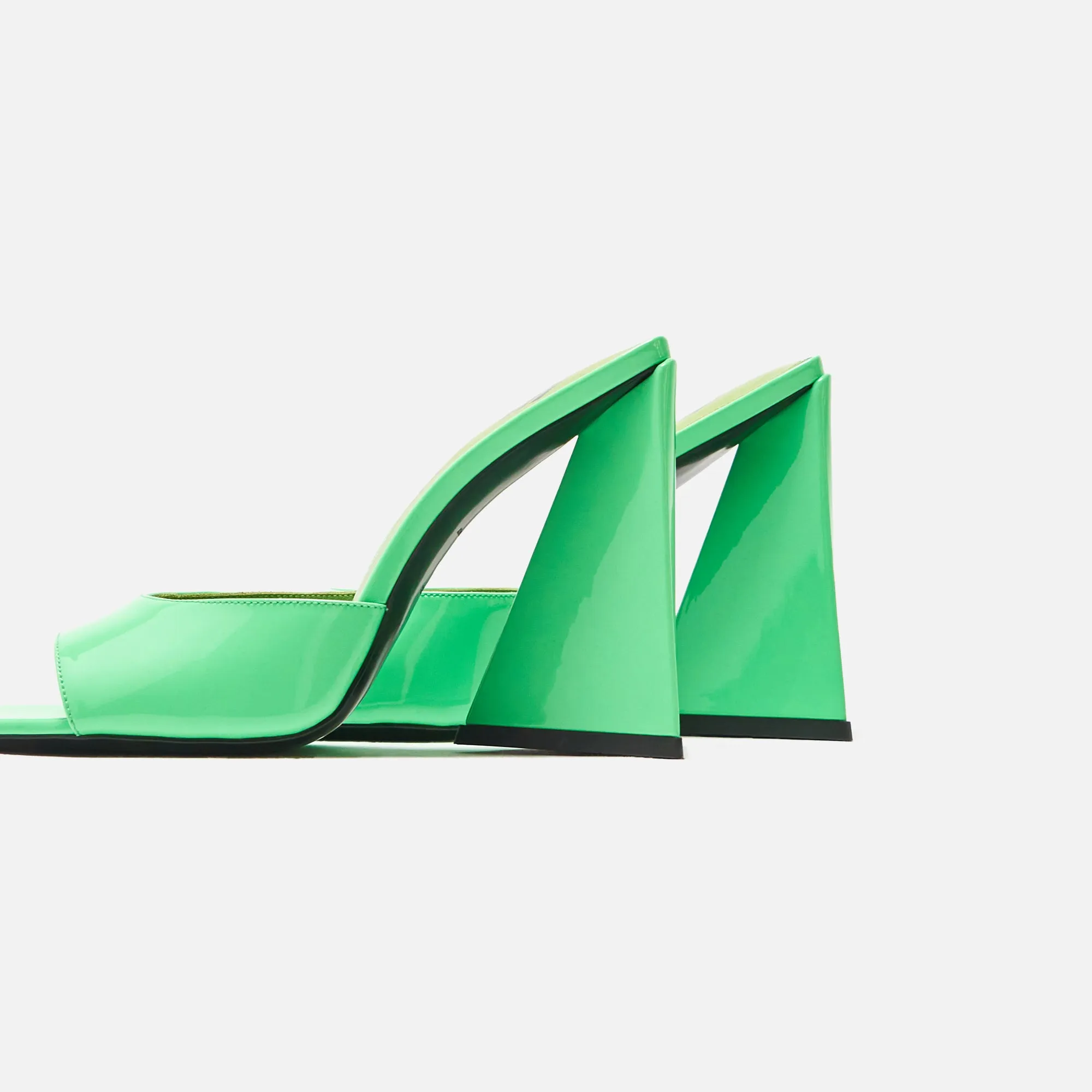 The Attico Devon Mule Patent Nappa - Fluo Green sold by Kith product image thumbnail 3