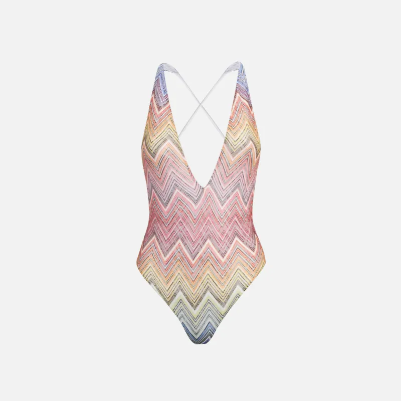 Missoni Chevron One Piece - Multicolor sold by Kith