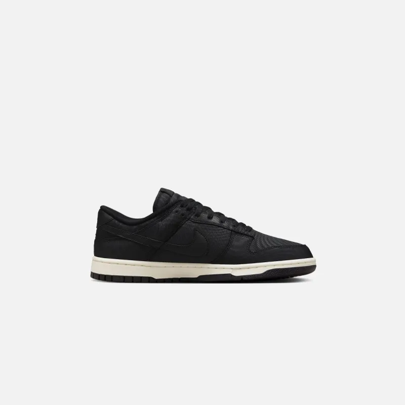 Nike Dunk Low Retro PRM 1 NOS - Black / Black / Sail sold by Kith