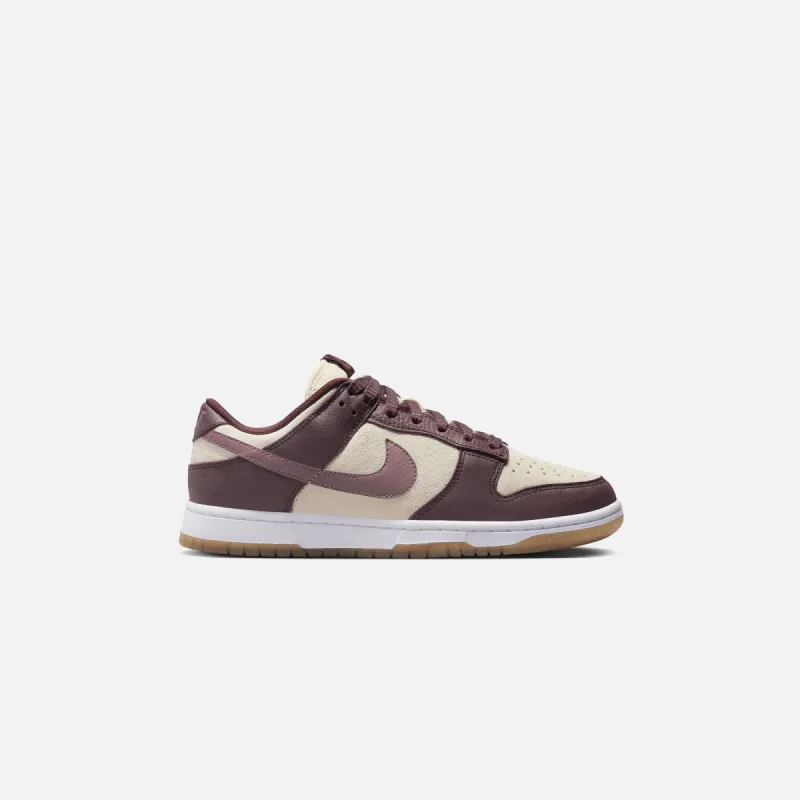 Nike WMNS Dunk Low - Coconut Milk / Plum Eclipse / Earth / Gum / Light Brown sold by Kith