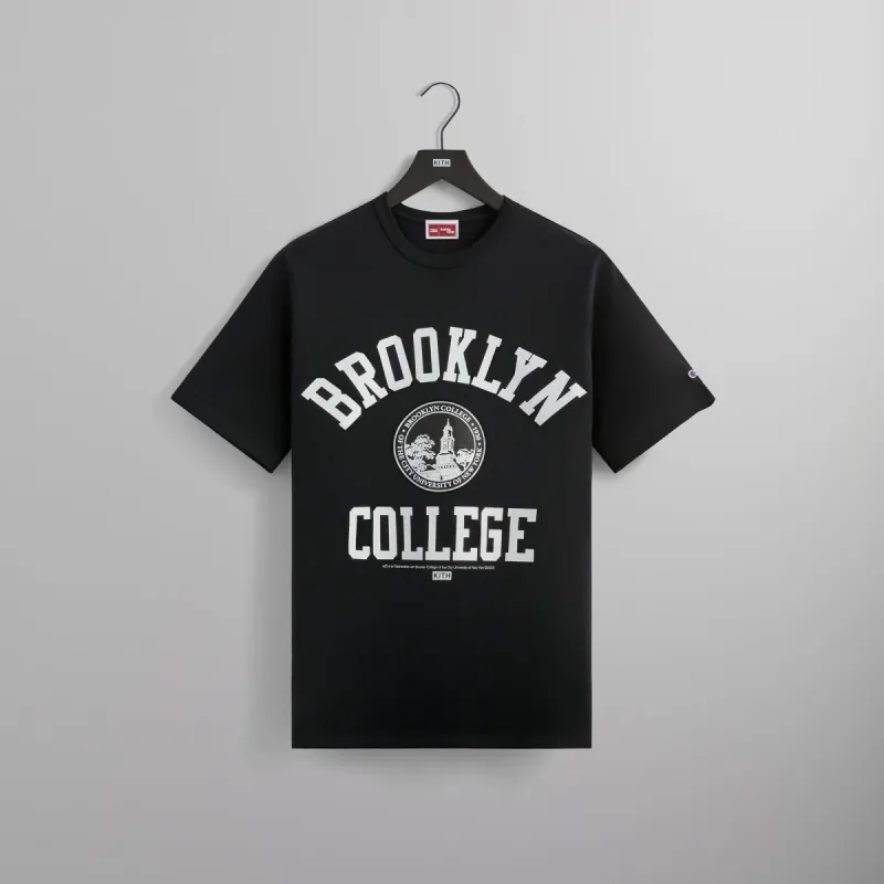 Kith for CUNY Brooklyn College Champion Tee - Black sold by Kith