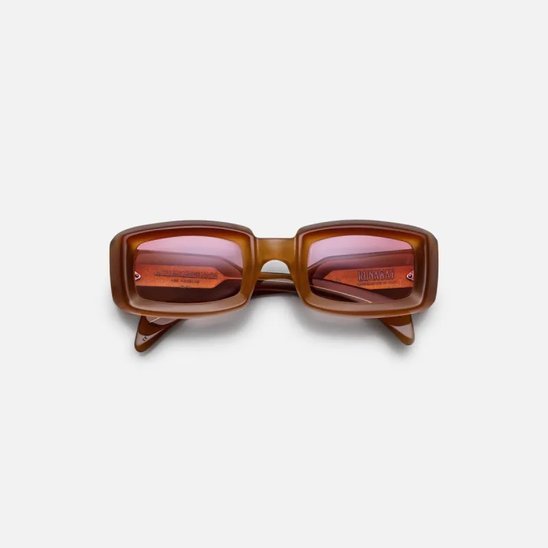 Jacques Marie Mage Runaway Frame Pink Gradient Lens Silver Hardware - Neopolitan made by Kith