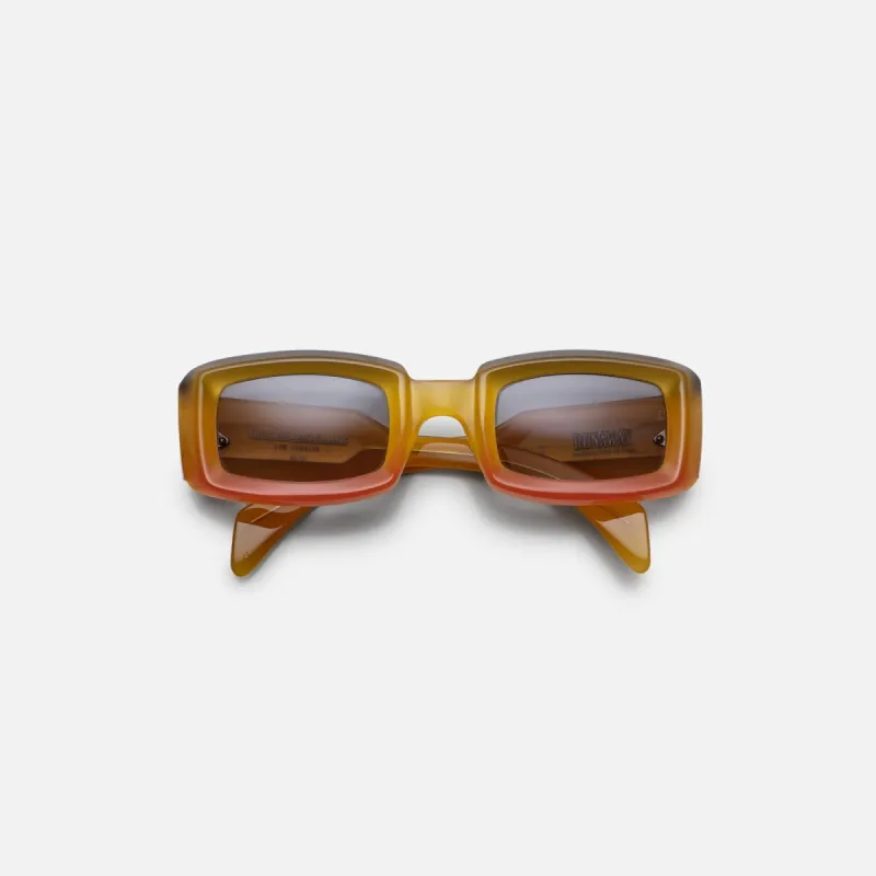 Jacques Marie Mage Runaway Crush Frame Brandy Gradient Lens Silver Hardware - Orange made by Kith