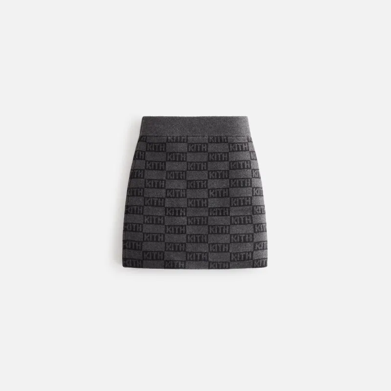 Kith Kids Monogram Mini Skirt - Black sold by Kith