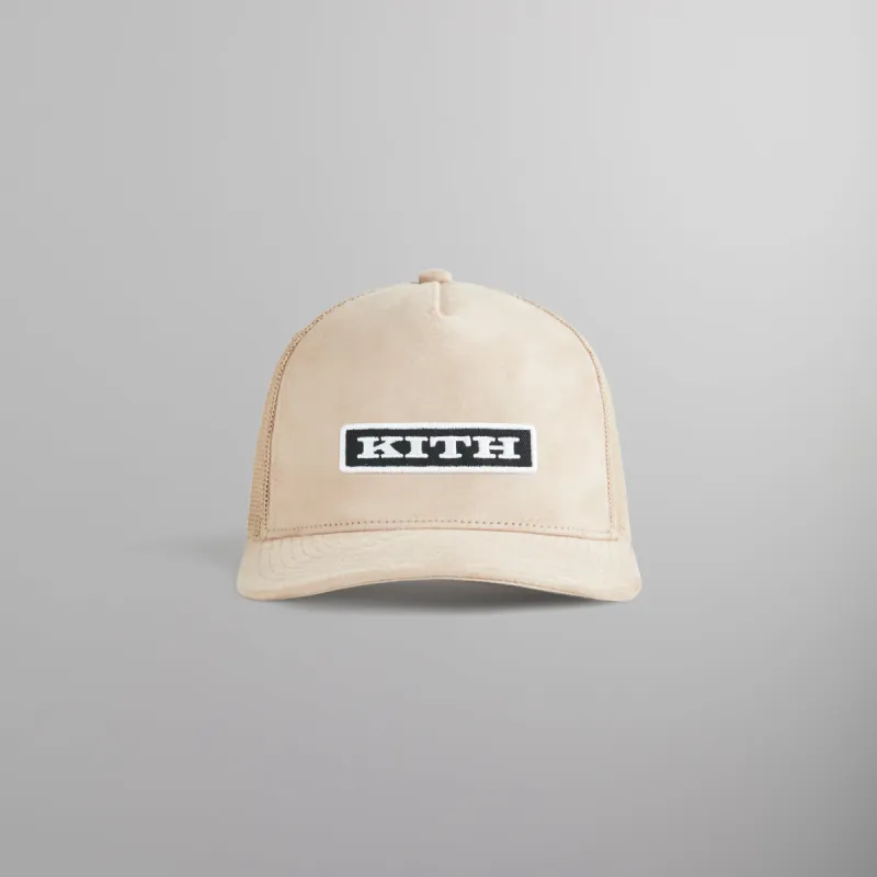 Kith Microsuede Nolan Trucker Cap - Shea sold by Kith
