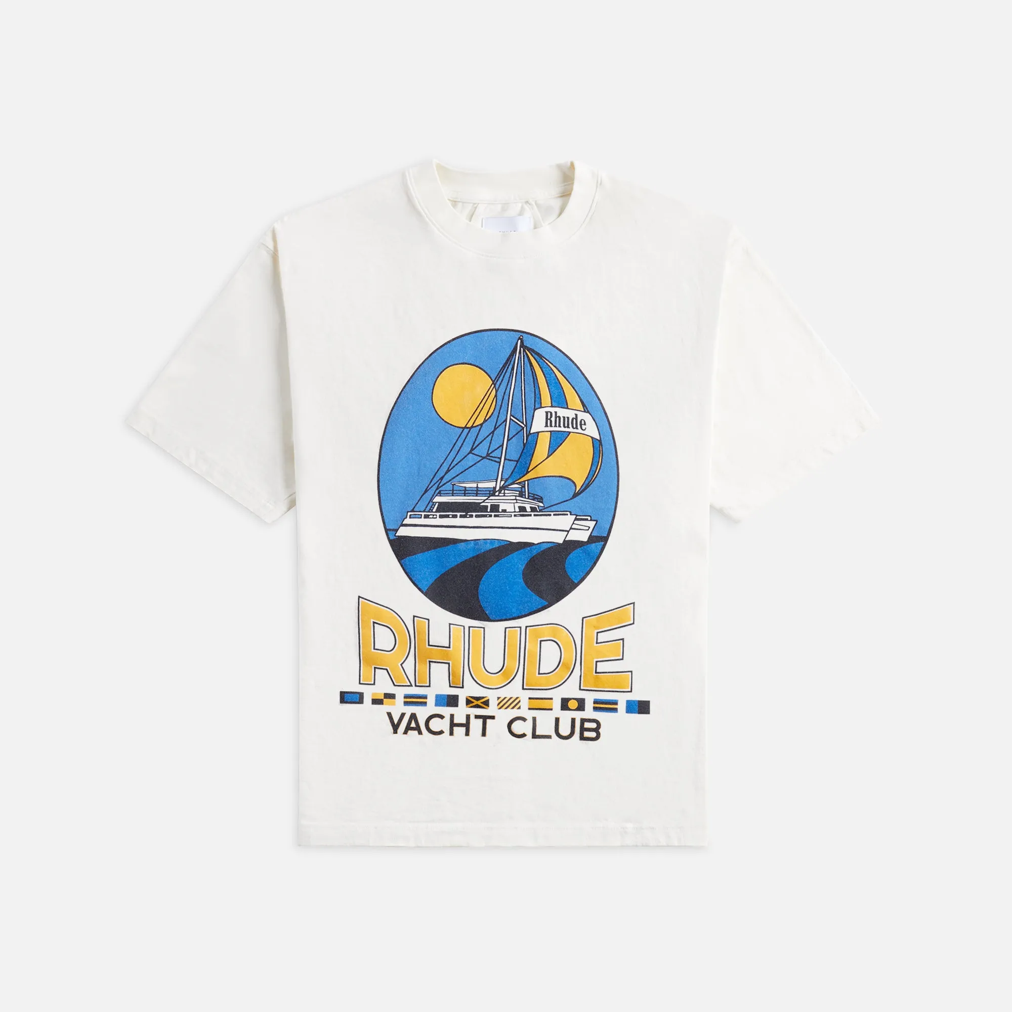 Rhude Yacht Club Tee - Vintage White sold by Kith